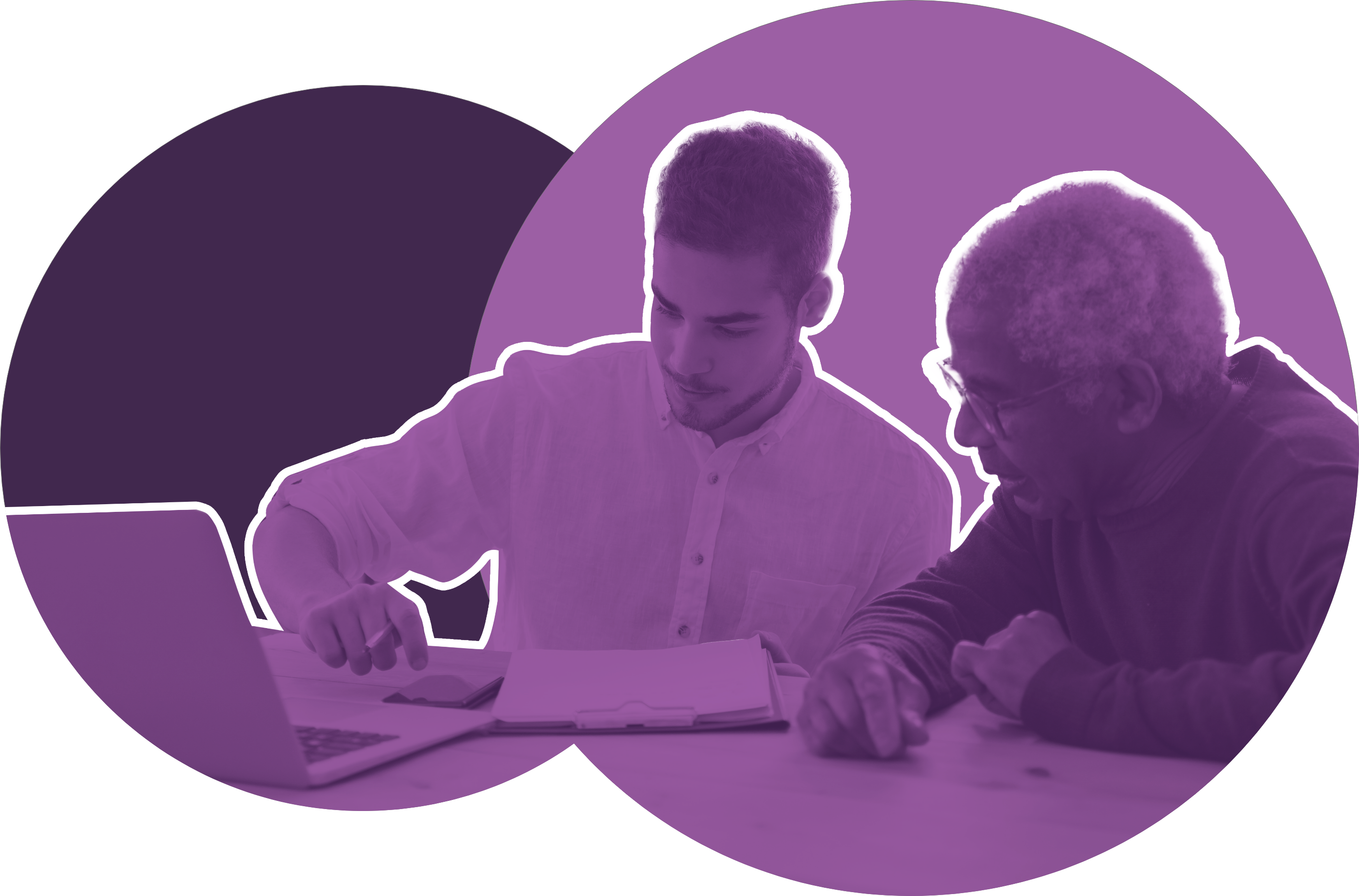 Member of the public receiving help from a Partner