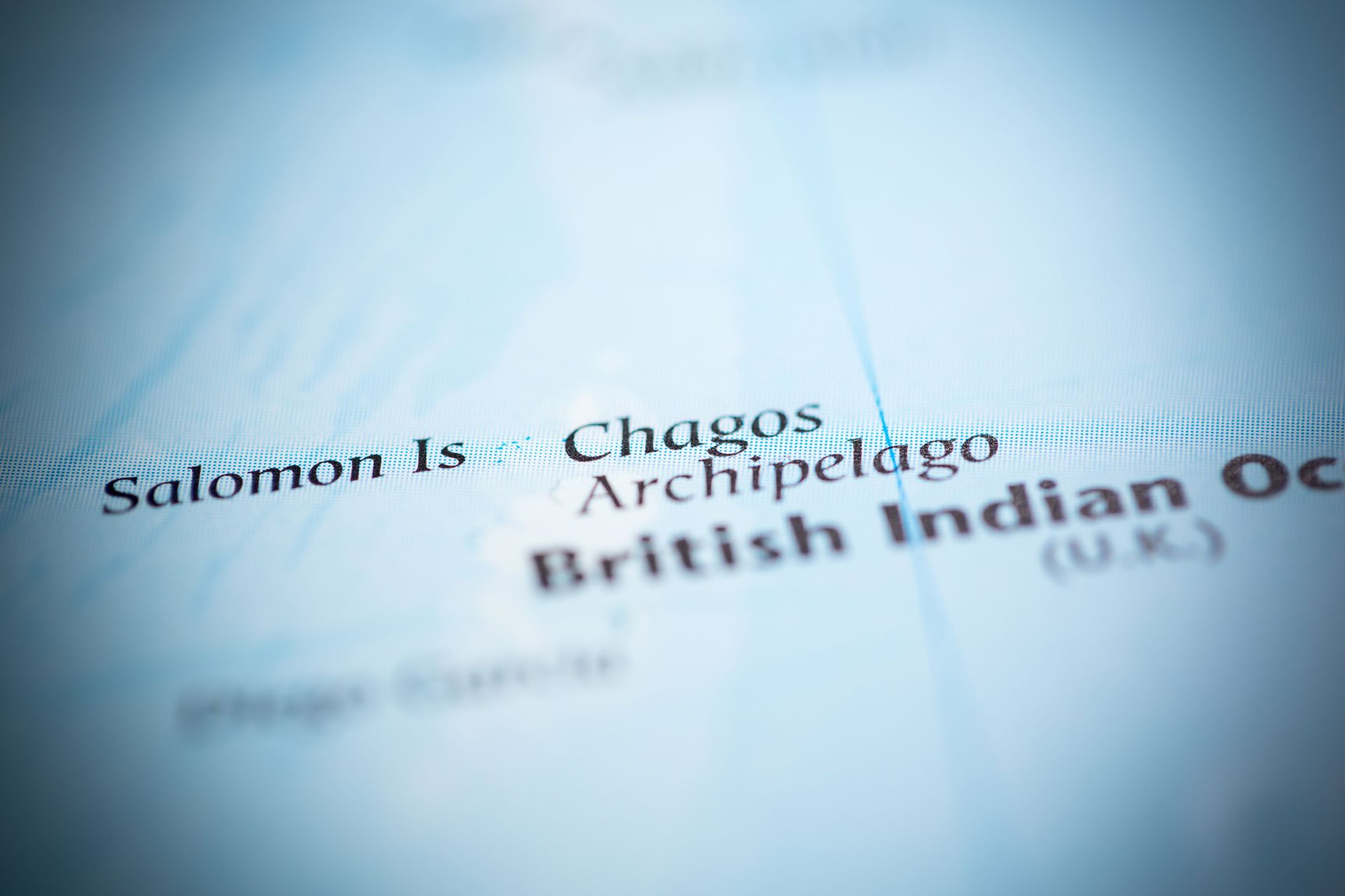 Carte des îles Chagos