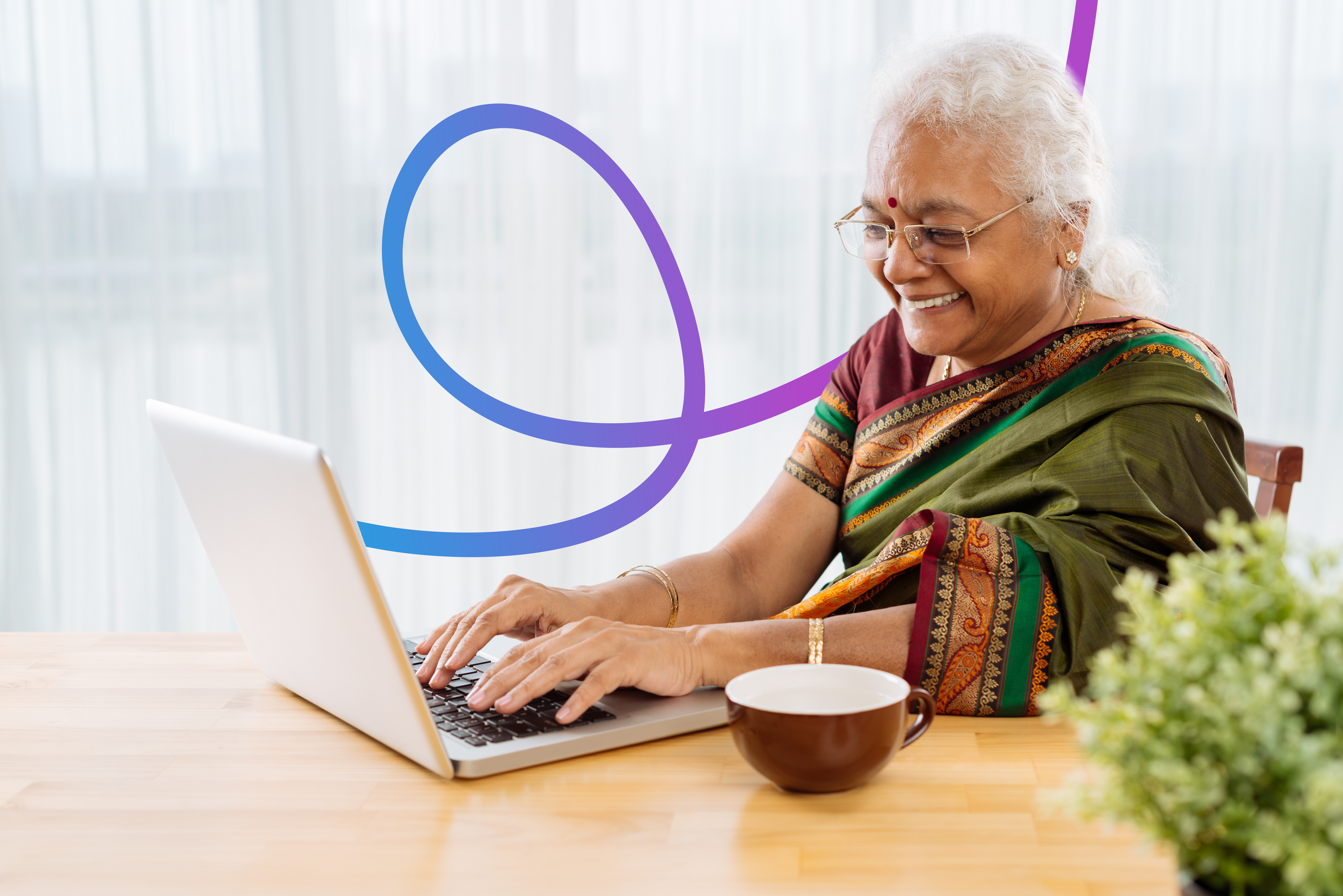 User landing page imagery